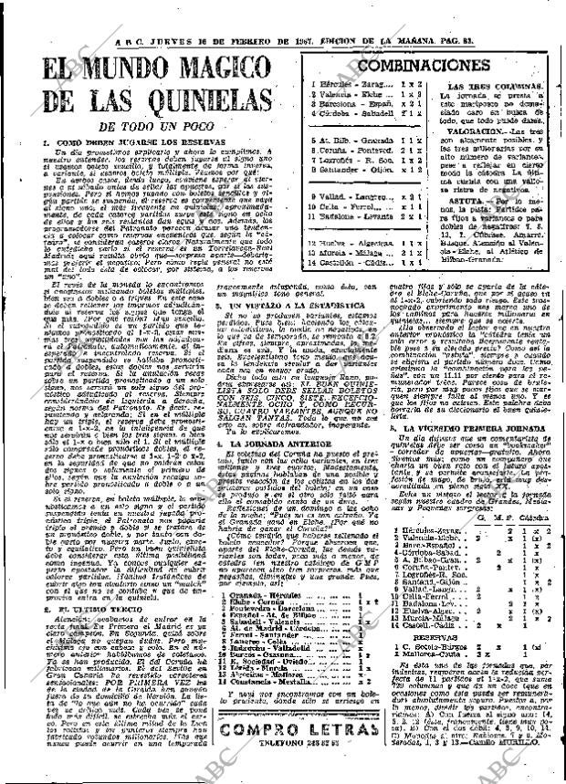ABC MADRID 16-02-1967 página 83