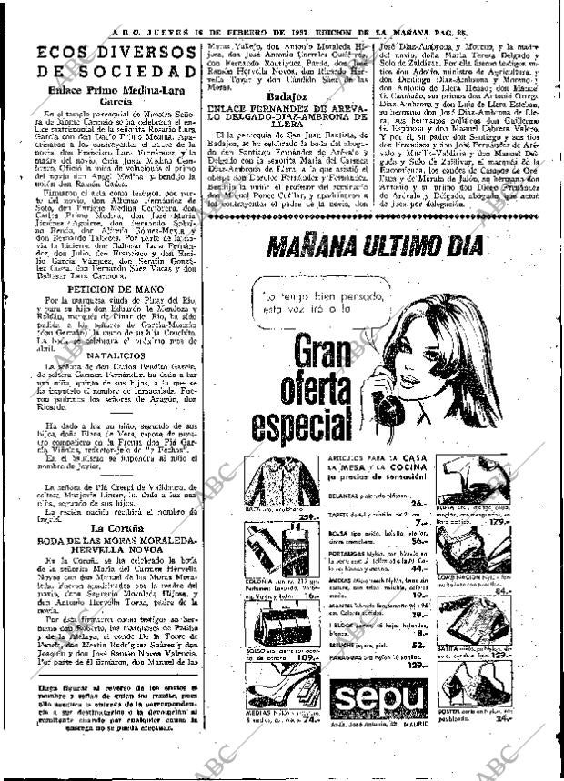 ABC MADRID 16-02-1967 página 85
