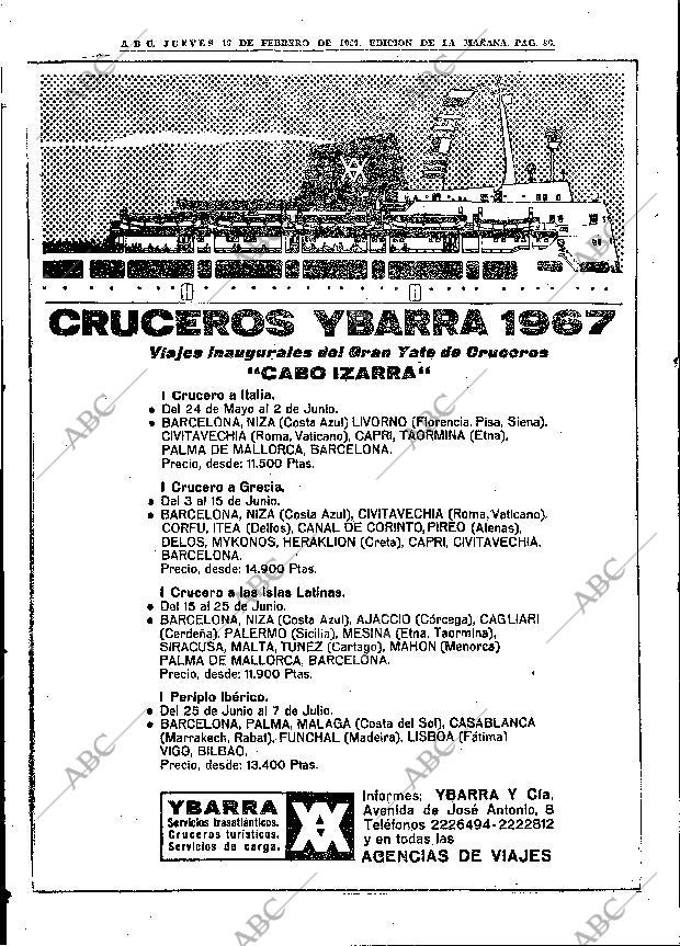 ABC MADRID 16-02-1967 página 86