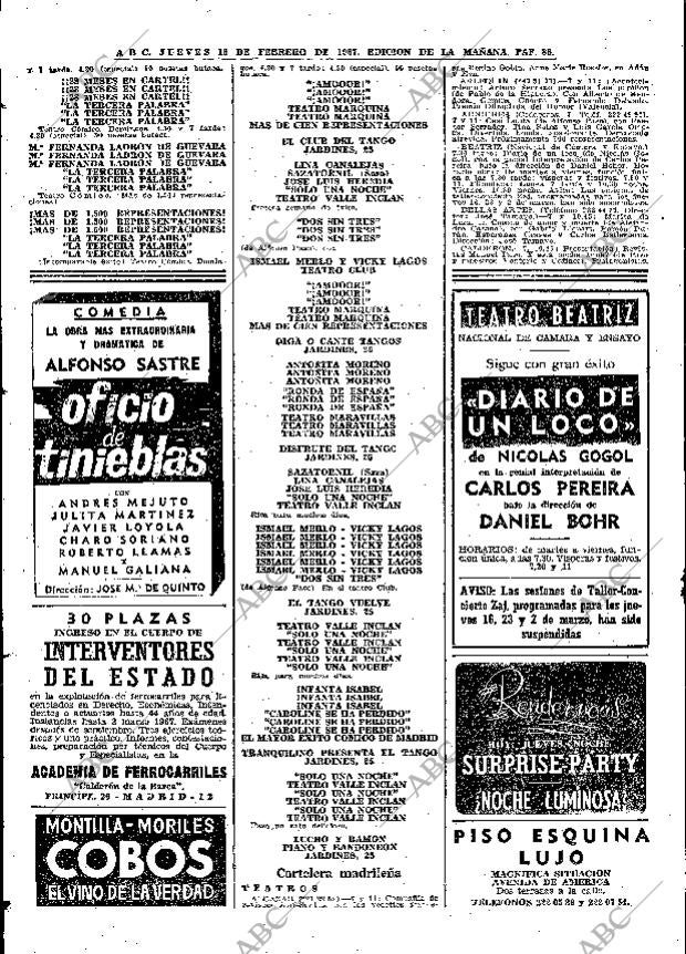 ABC MADRID 16-02-1967 página 88