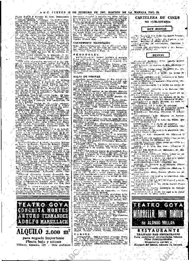 ABC MADRID 16-02-1967 página 89