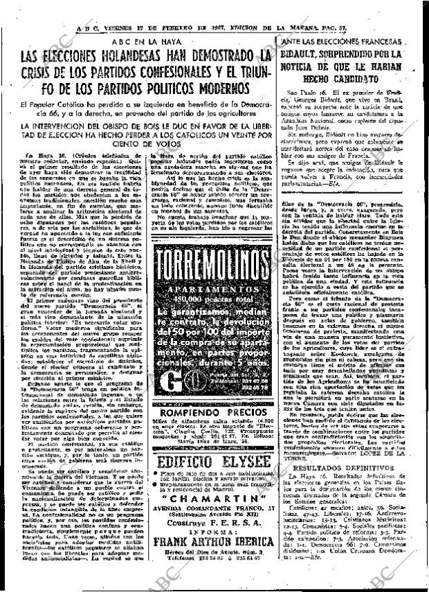 ABC MADRID 17-02-1967 página 37