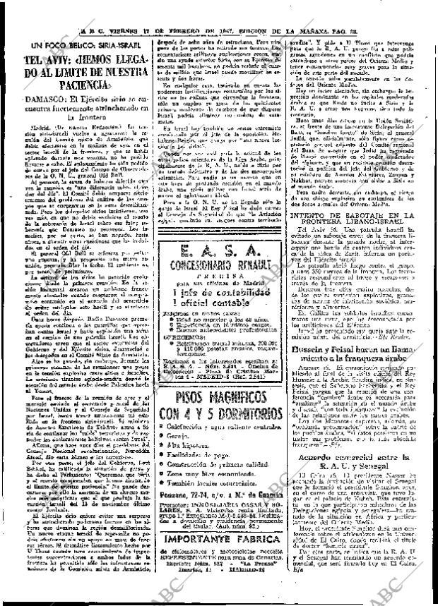 ABC MADRID 17-02-1967 página 38