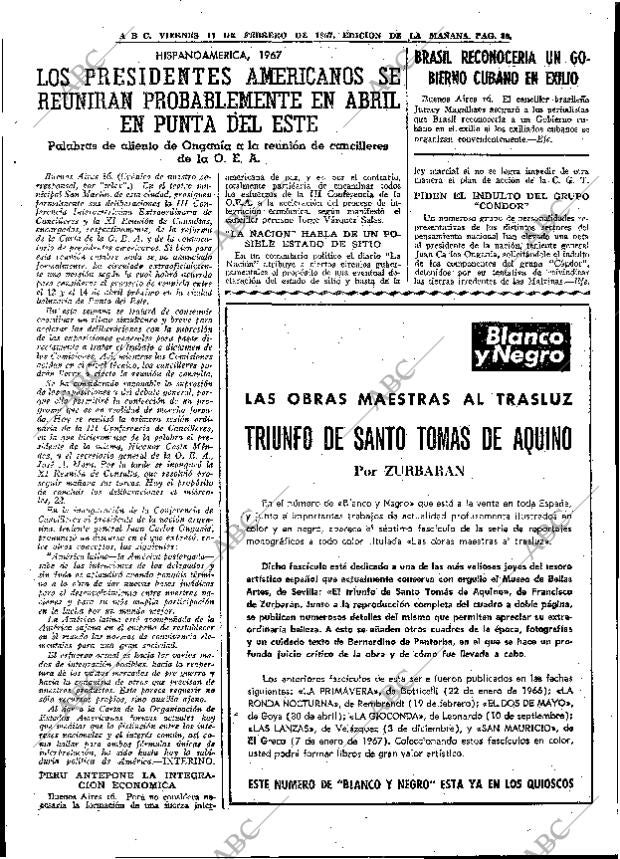 ABC MADRID 17-02-1967 página 39