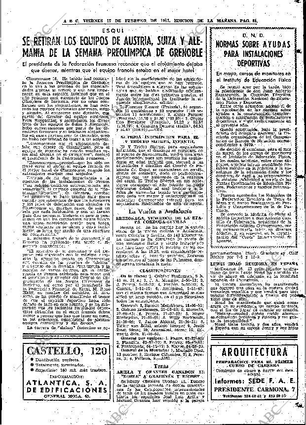 ABC MADRID 17-02-1967 página 81