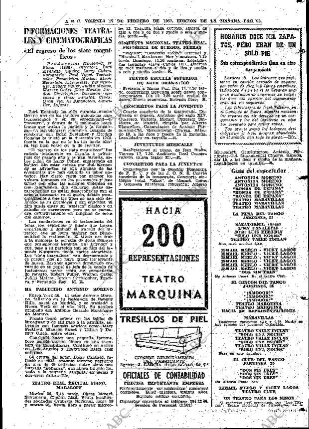 ABC MADRID 17-02-1967 página 83