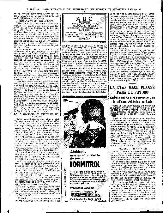 ABC SEVILLA 17-02-1967 página 16