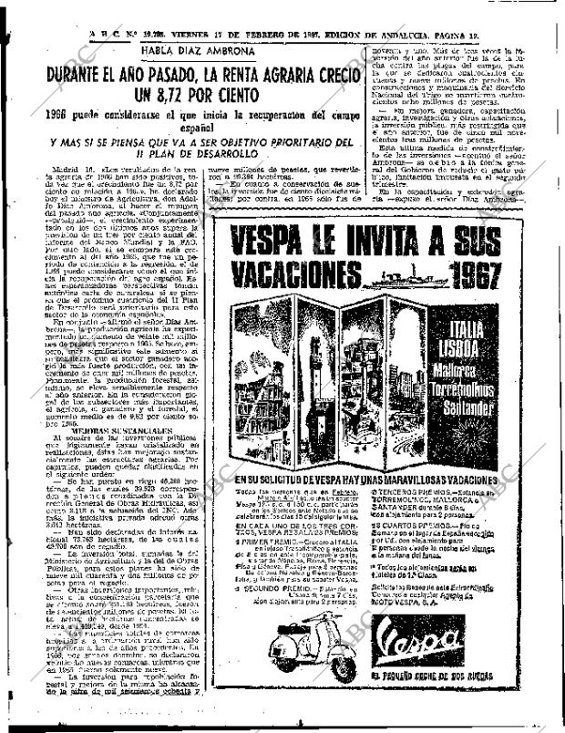ABC SEVILLA 17-02-1967 página 19
