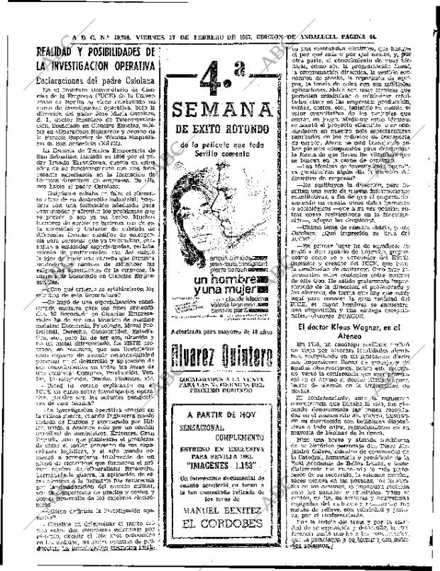 ABC SEVILLA 17-02-1967 página 44