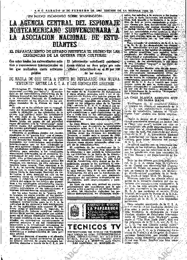 ABC MADRID 18-02-1967 página 39
