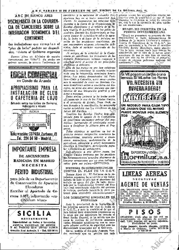 ABC MADRID 18-02-1967 página 40