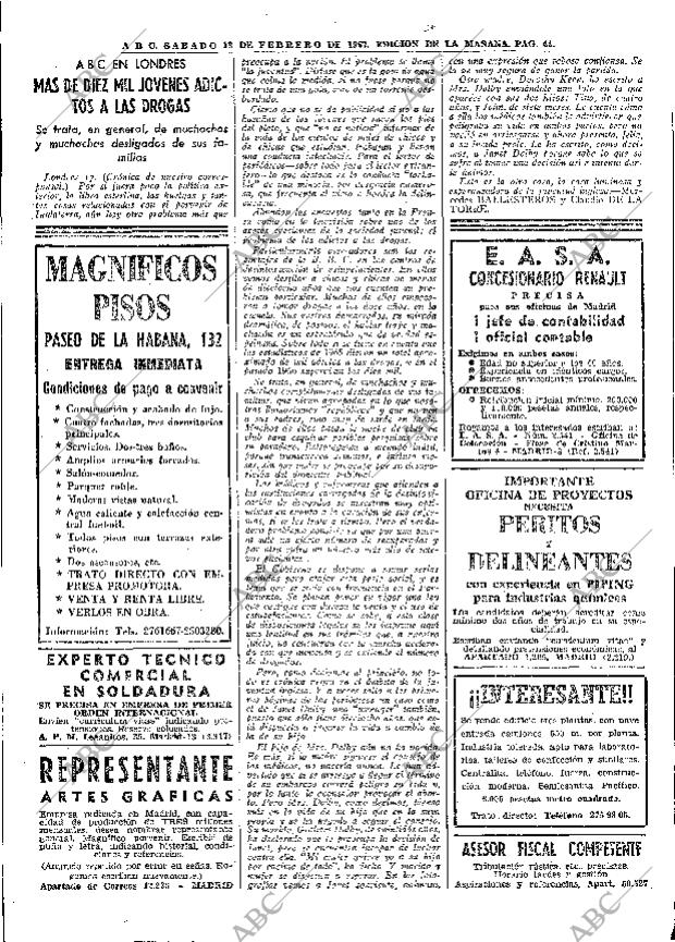 ABC MADRID 18-02-1967 página 44