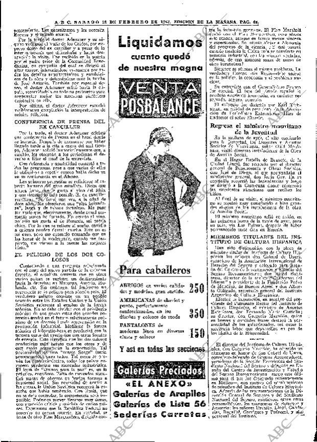 ABC MADRID 18-02-1967 página 48