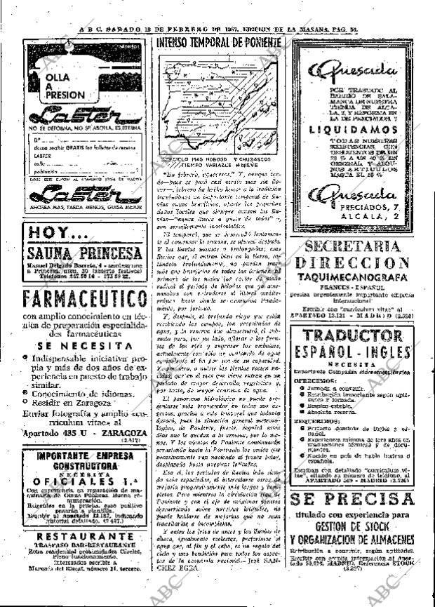 ABC MADRID 18-02-1967 página 56