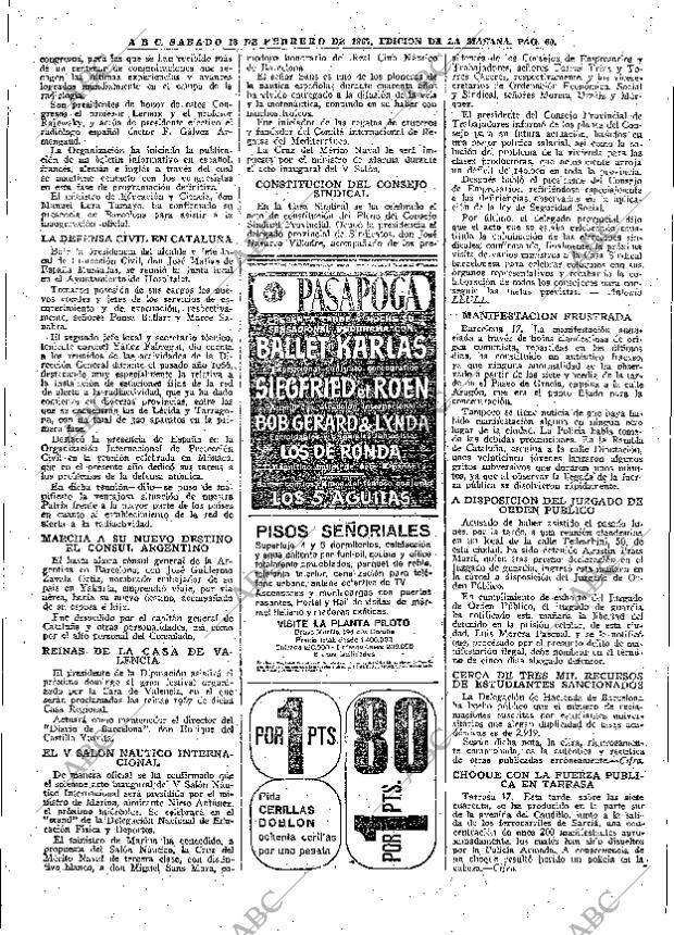 ABC MADRID 18-02-1967 página 60