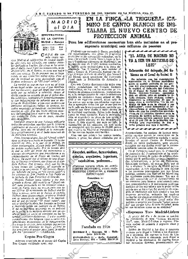 ABC MADRID 18-02-1967 página 67