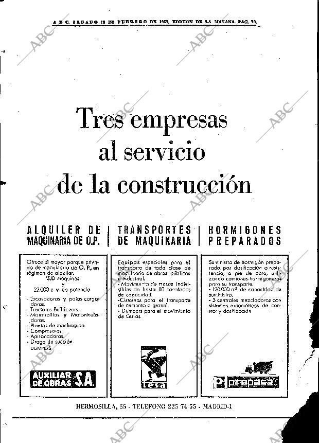 ABC MADRID 18-02-1967 página 76