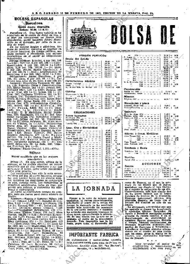 ABC MADRID 18-02-1967 página 80