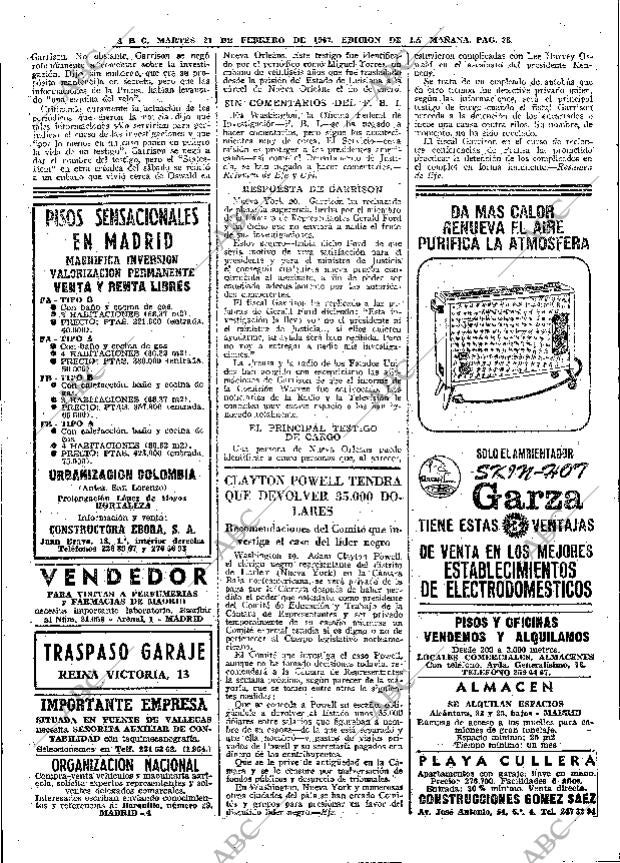 ABC MADRID 21-02-1967 página 38