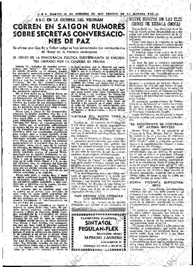 ABC MADRID 21-02-1967 página 39