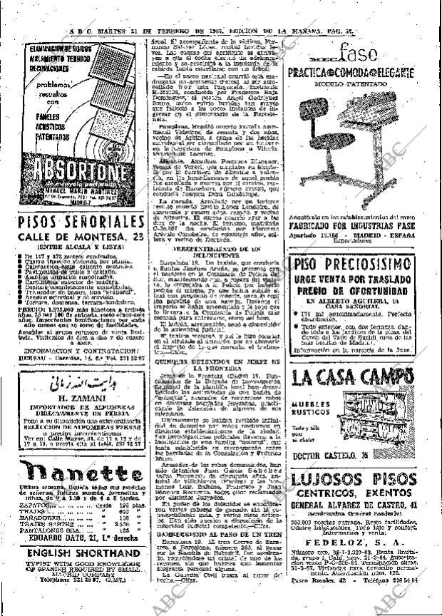 ABC MADRID 21-02-1967 página 52