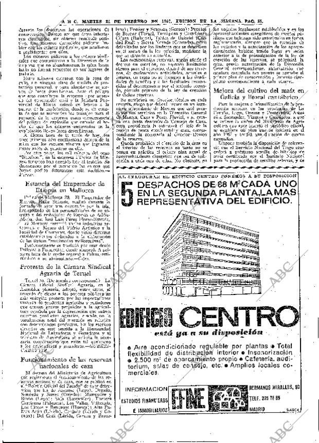 ABC MADRID 21-02-1967 página 55