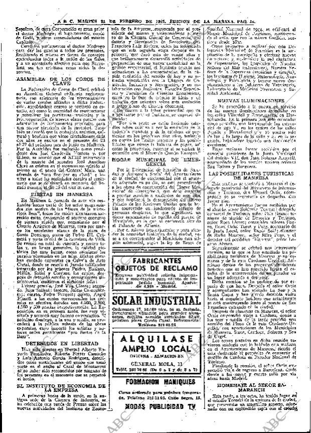 ABC MADRID 21-02-1967 página 58
