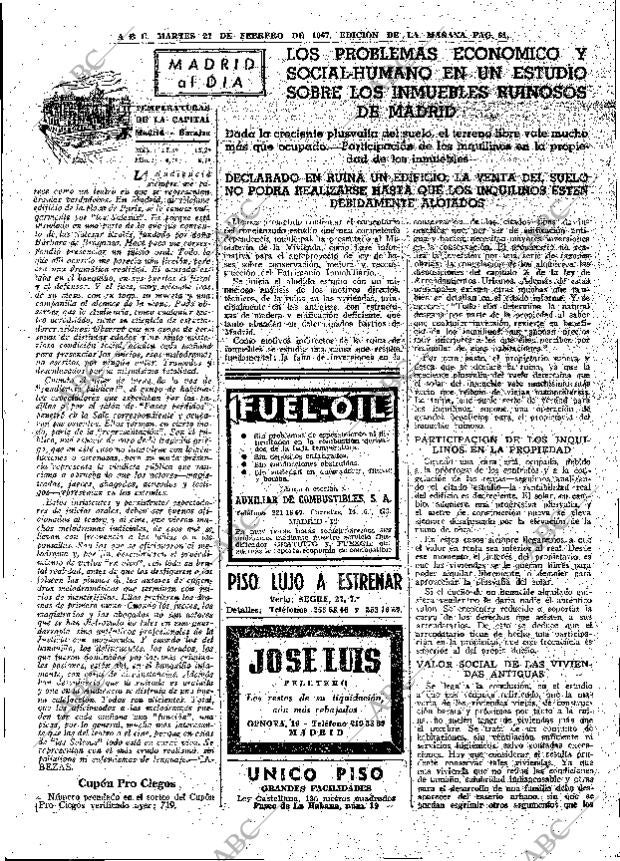 ABC MADRID 21-02-1967 página 61