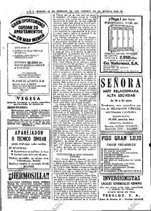 ABC MADRID 21-02-1967 página 70