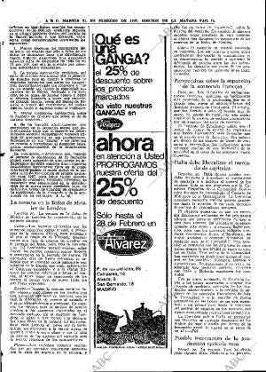 ABC MADRID 21-02-1967 página 74