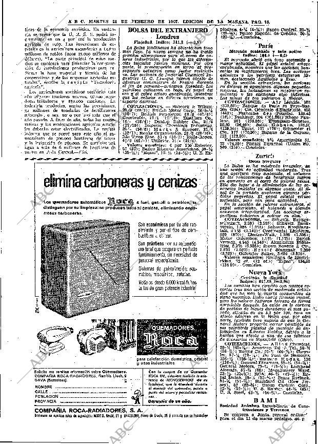ABC MADRID 21-02-1967 página 75