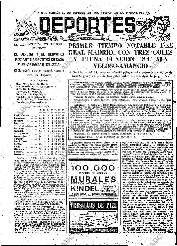 ABC MADRID 21-02-1967 página 77