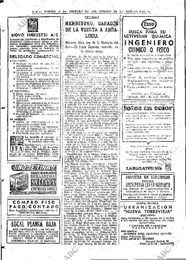 ABC MADRID 21-02-1967 página 84