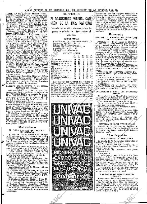 ABC MADRID 21-02-1967 página 86