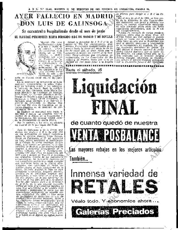 ABC SEVILLA 21-02-1967 página 39