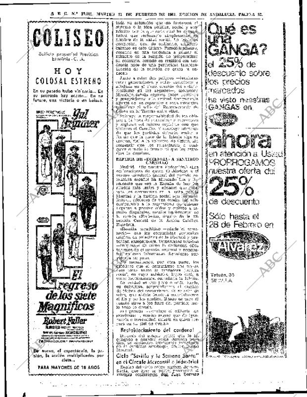 ABC SEVILLA 21-02-1967 página 52