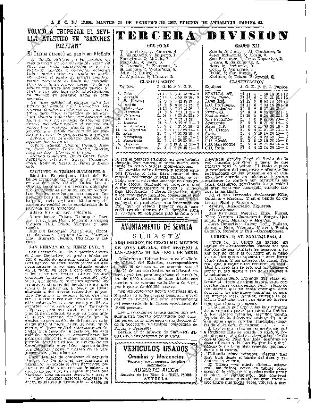 ABC SEVILLA 21-02-1967 página 63