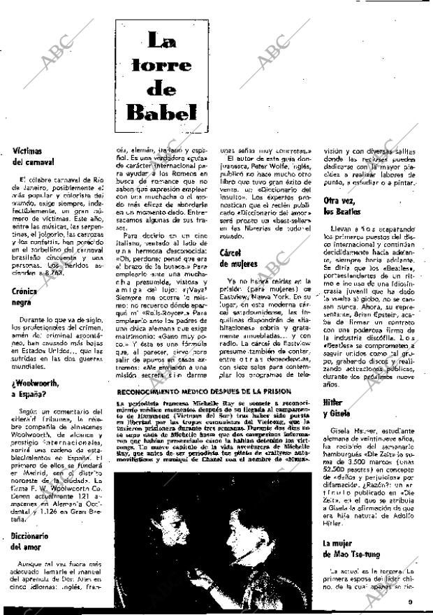 BLANCO Y NEGRO MADRID 25-02-1967 página 9