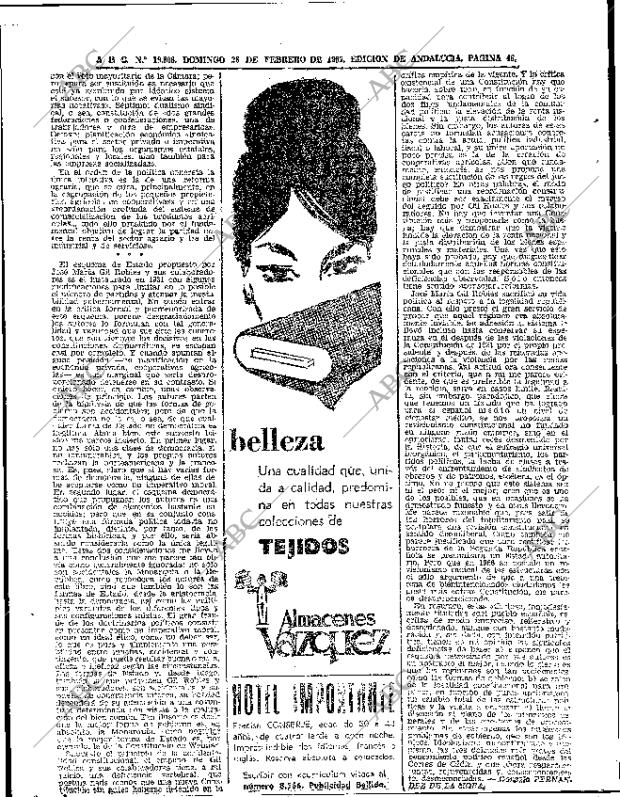 ABC SEVILLA 26-02-1967 página 46