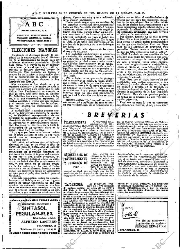 ABC MADRID 28-02-1967 página 40
