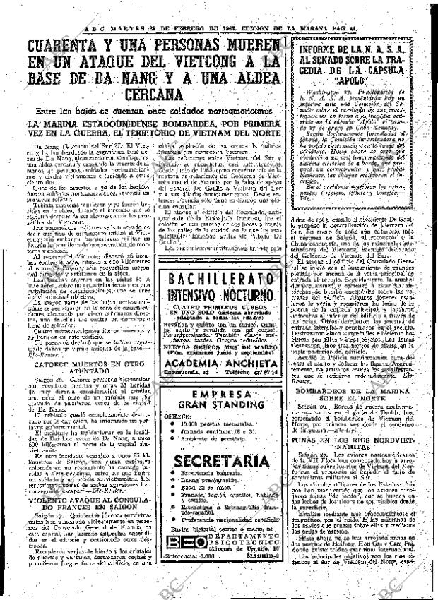 ABC MADRID 28-02-1967 página 41