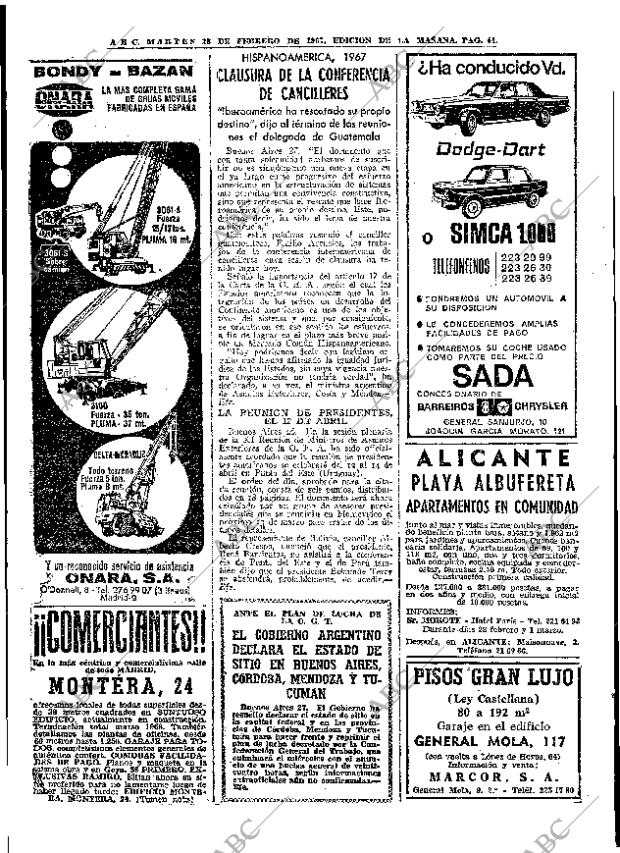 ABC MADRID 28-02-1967 página 44