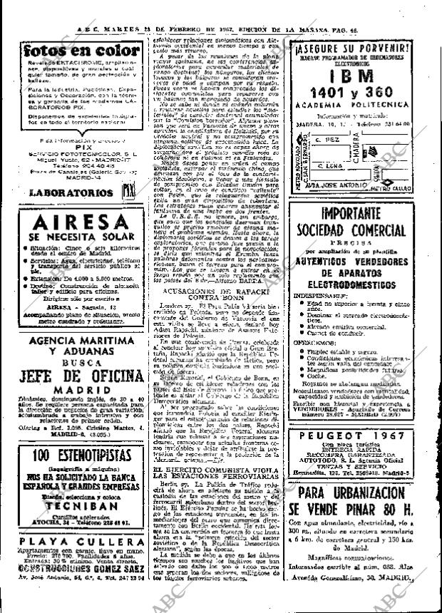 ABC MADRID 28-02-1967 página 46