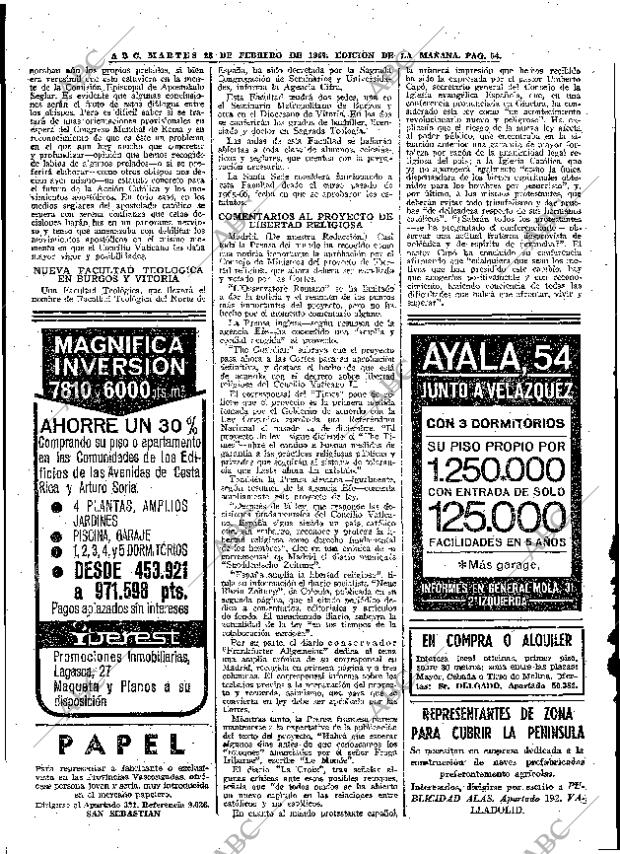 ABC MADRID 28-02-1967 página 54