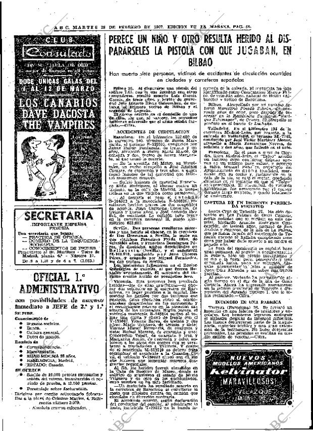 ABC MADRID 28-02-1967 página 58