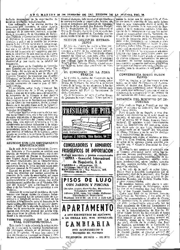 ABC MADRID 28-02-1967 página 70