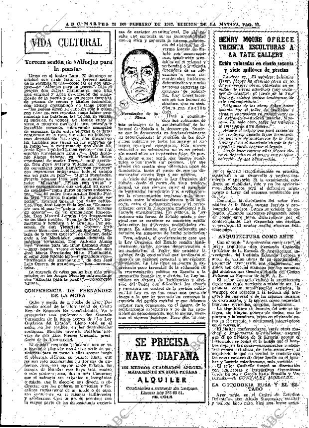 ABC MADRID 28-02-1967 página 77