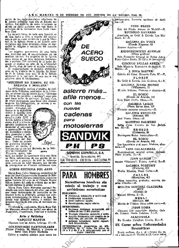 ABC MADRID 28-02-1967 página 78