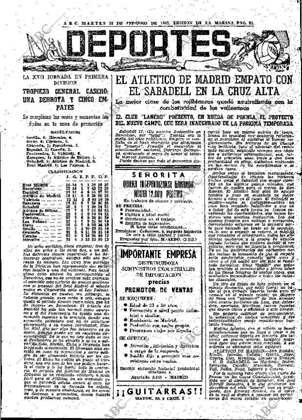 ABC MADRID 28-02-1967 página 85