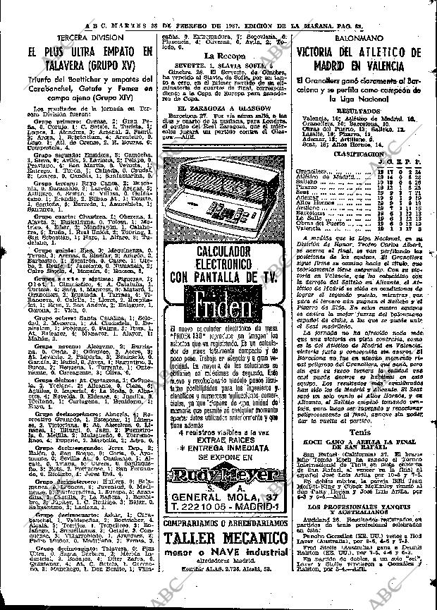 ABC MADRID 28-02-1967 página 89